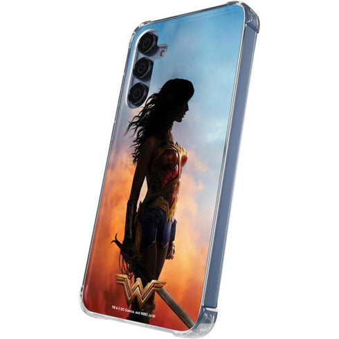 DC Comics Wonder Woman Movie Poster Stance Pose Galaxy A35 5G Clear Case